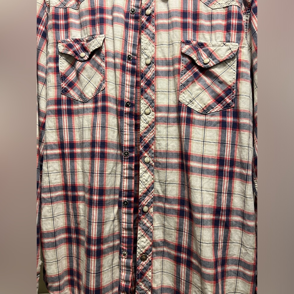 Plain Flannel Button Down Shirt - image 6